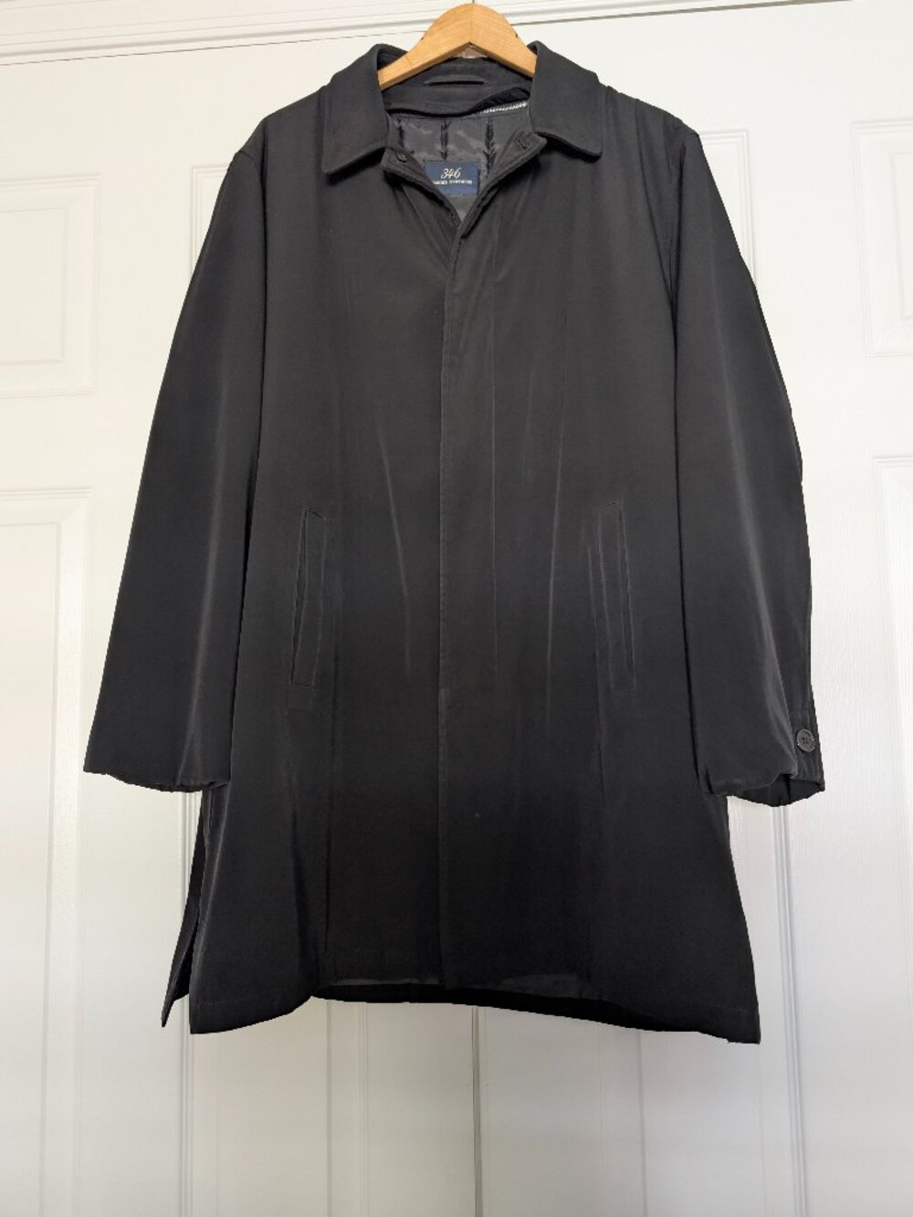 Vintage Brooks Brothers Black Coat | Removable Zip Lining | Men's Classic Quiet